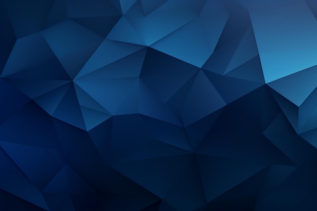 Arrière-plan polygonal bleu foncé