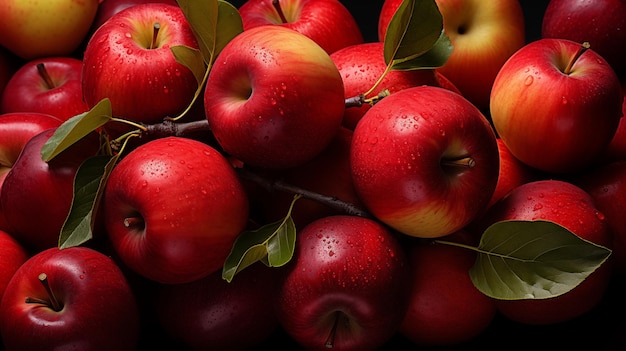 arrière-plan de pomme rouge photo en plein cadre d'arrière-plan de Pomme rouge photo de pomme fraîche