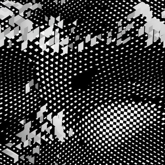 Arrière-plan ponctué à demi-ton abstrait