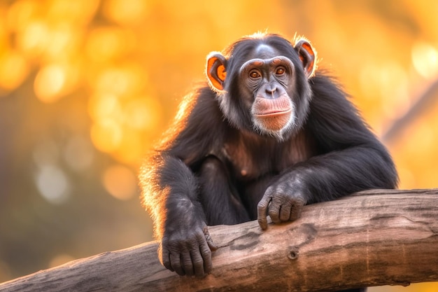 Photo arrière-plan pour le chimpanzé