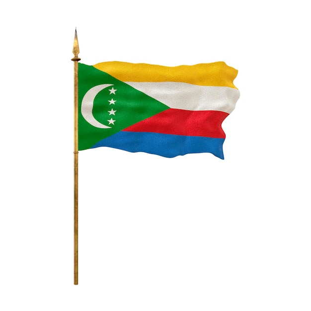 Arrière-plan pour les concepteurs Fête nationale Drapeau national des Comores