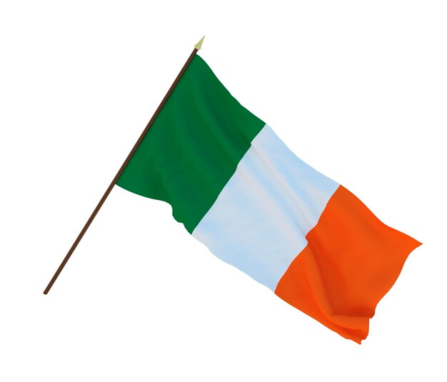 Arrière-plan pour les concepteurs illustrateurs Drapeaux de la fête nationale de l'indépendance de l'Irlande