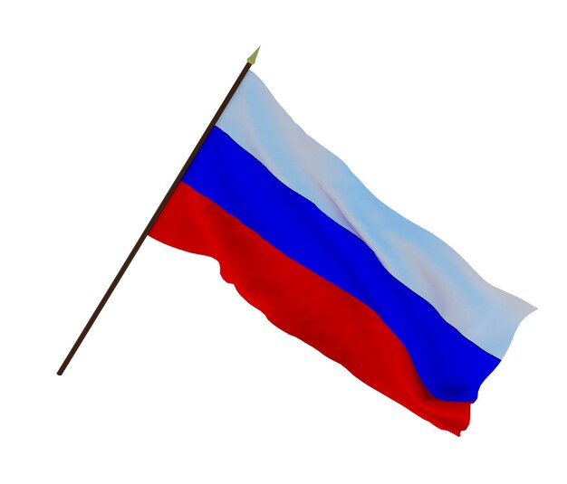 Arrière-plan pour les concepteurs illustrateurs Drapeaux de la fête nationale de l'indépendance de la Russie