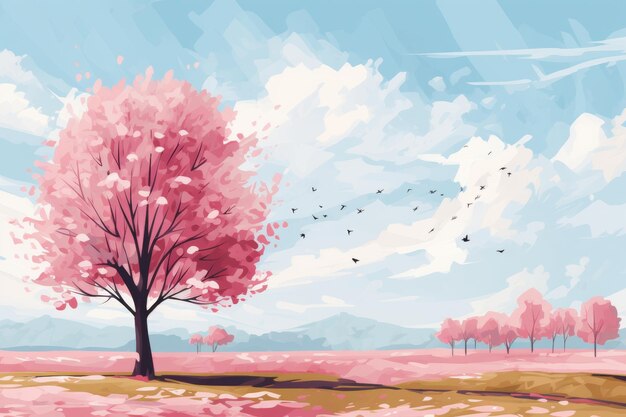 Photo arrière-plan de printemps abstrait avec des couleurs pastel douces et des motifs floraux pour le design