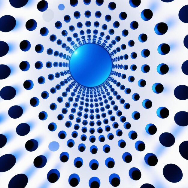 Photo arrière-plan radial des boules bleues