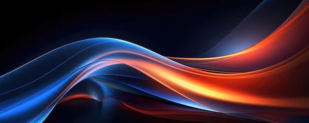 Arrière-plan de rayonnement abstrait Arrière-plans avec des courbes lumineuses et des gradients vibrants