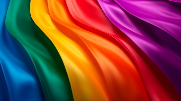 Arrière-plan de rayures multicolores aux couleurs du drapeau LGBT Arrière-plan LGBT Generative AI