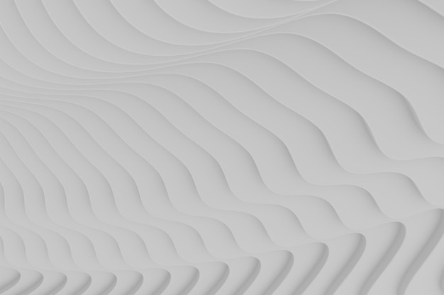 Arrière-plan à rayures ondulées 3D abstrait