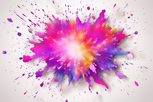 Arrière-plan réaliste de la fête de l'explosion Holi