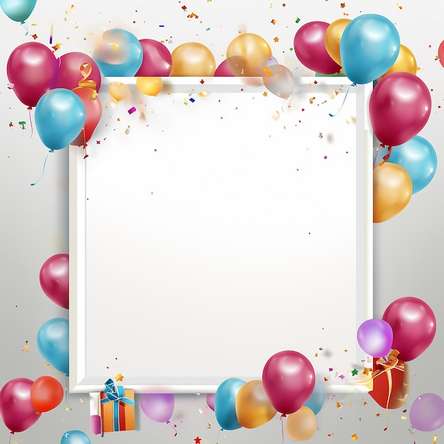 Arrière-plan rendu en 3D de la célébration d'anniversaire réalisé avec l'AI générative
