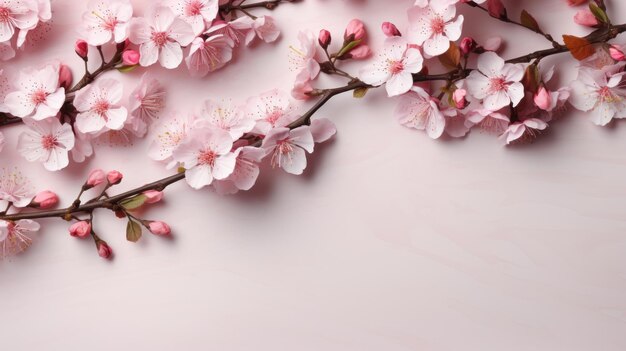 arrière-plan sakura de printemps avec espace de copie