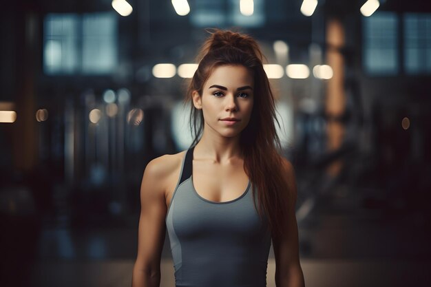 Arrière-plan de la salle de sport féminine