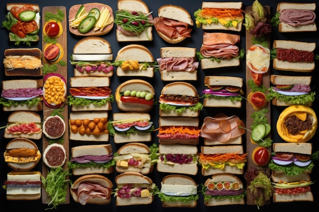 Photo arrière-plan des sandwichs