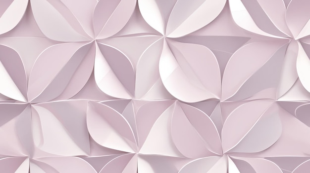 Arrière-plan sans couture avec des motifs géométriques japonais traditionnels inspirés par les plis origami, les fleurs de cerisier roses et les textures subtiles