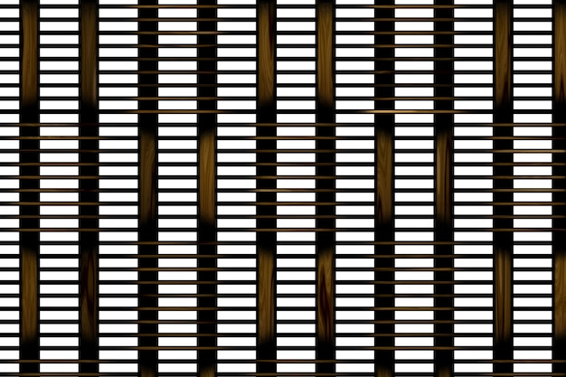 Photo arrière-plan sans couture de tissage de panier brun texture de tissage croisé classique motif décoratif effet de bambou en osier naturel