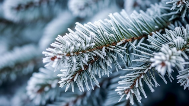 Arrière-plan d'un sapin gelé