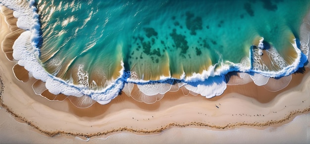 arrière-plan de scène de plage esthétique avec surface de mer claire