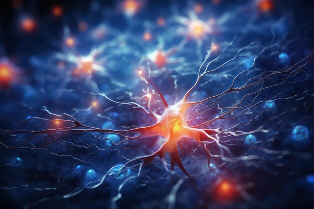 Arrière-plan scientifique des cellules neuronales