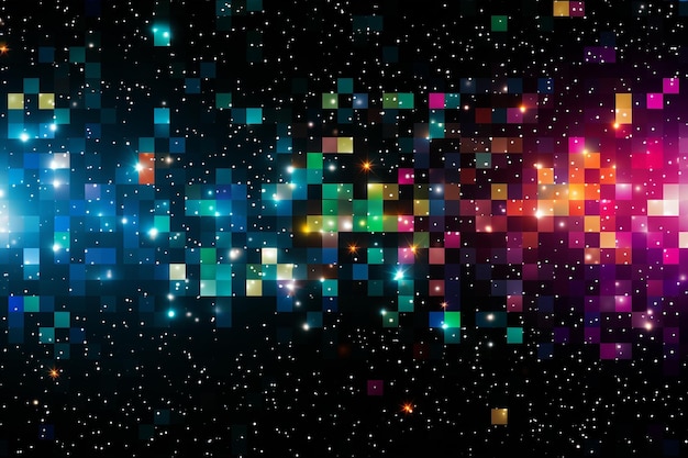 Photo arrière-plan spatial de nébuleuse abstraite colorée