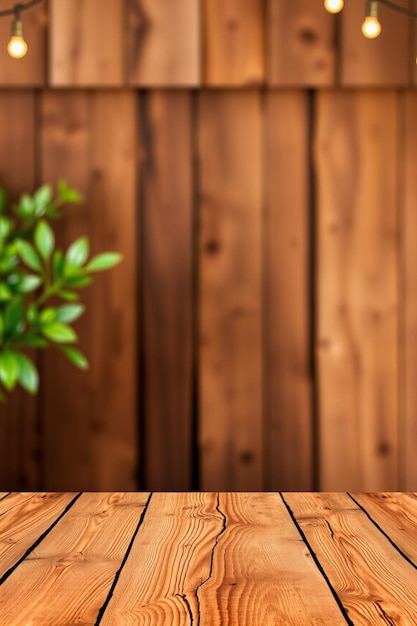 Arrière-plan de table en bois rustique