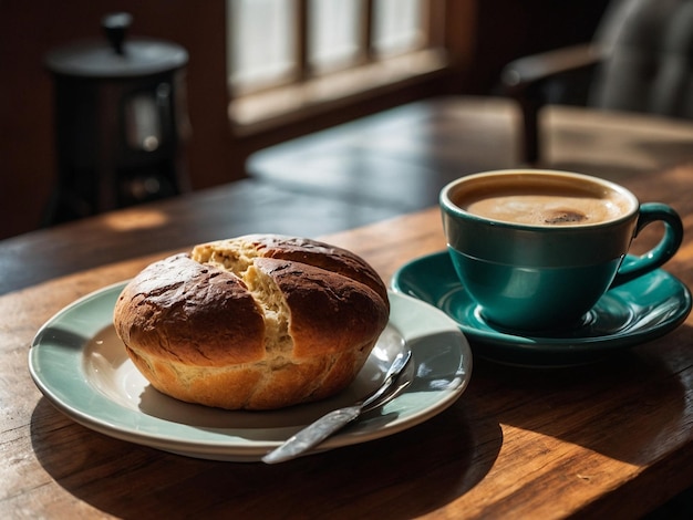 arrière-plan de la table de petit déjeuner