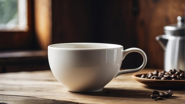 arrière-plan de tasse de café réaliste photo