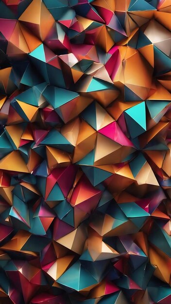 Arrière-plan technologique abstrait avec fond géométrique abstrait en triangle