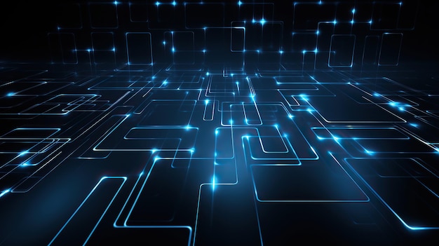 arrière-plan technologique lignes IA générative
