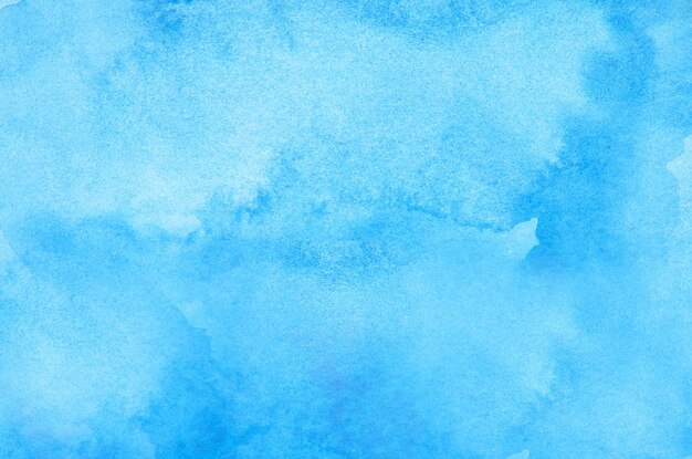 Arrière-plan à texture d'aquarelle abstraite bleue
