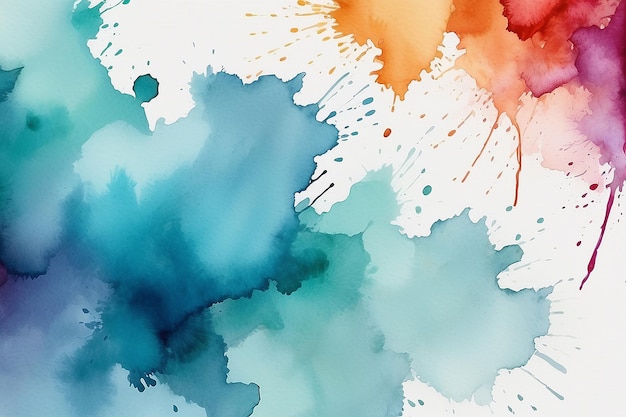 Arrière-plan à texture d'aquarelle avec tache d'espace de copie