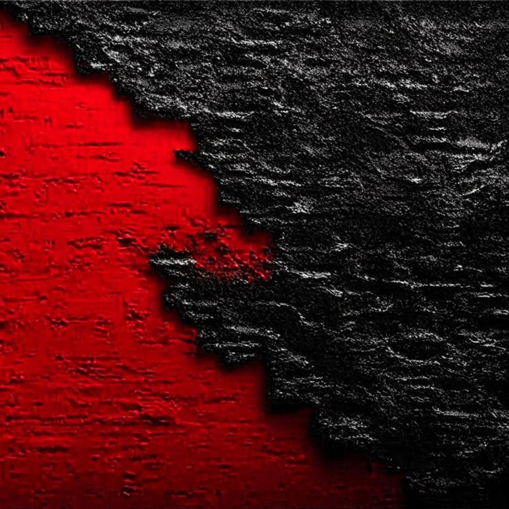 Photo arrière-plan texturé au mur rouge et rugueux