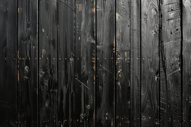 arrière-plan de texture de bois de mur noir