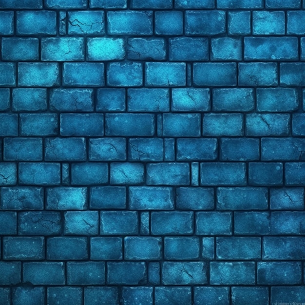Arrière-plan à texture de brique bleue simple