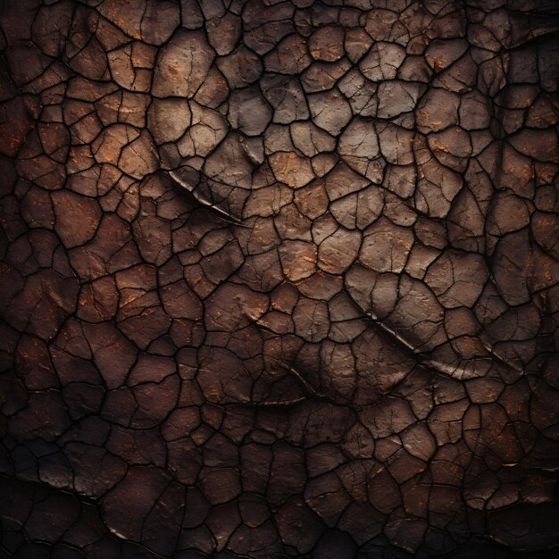 Photo arrière-plan de texture brun foncé généré par l'ia