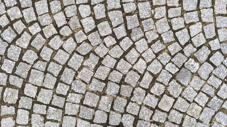 Photo arrière-plan de la texture du trottoir en pavés