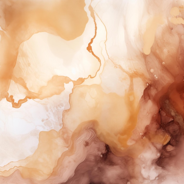 Arrière-plan de texture esthétique à l'aquarelle abstraite brune