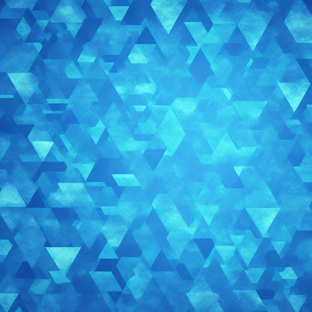Arrière-plan de texture de glace bleue géométrique polygonale