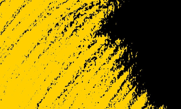 Photo arrière-plan de texture grunge noir et jaune