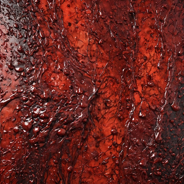 arrière-plan de texture un liquide rouge sortant d'un verre