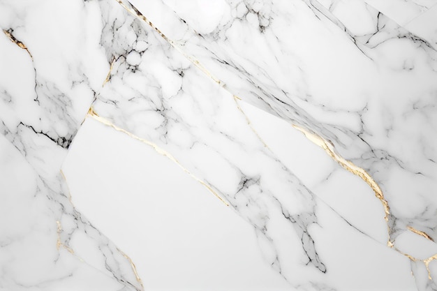 Arrière-plan de texture de marbre blanc et or de luxe