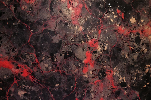 Arrière-plan de texture de marbre noir et rouge Arrière-fond abstrait avec de l'espace pour le texte ou l'image