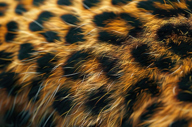 Arrière-plan ou texture à motif de léopard en gros plan