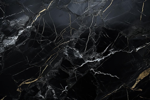 Arrière-plan de texture noire d'or de marbre de luxe modèle de matériau de couleur de pierre naturelle