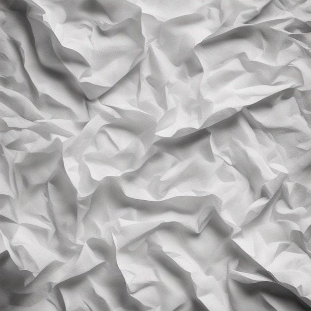 Arrière-plan à texture de papier blanchâtre froissé