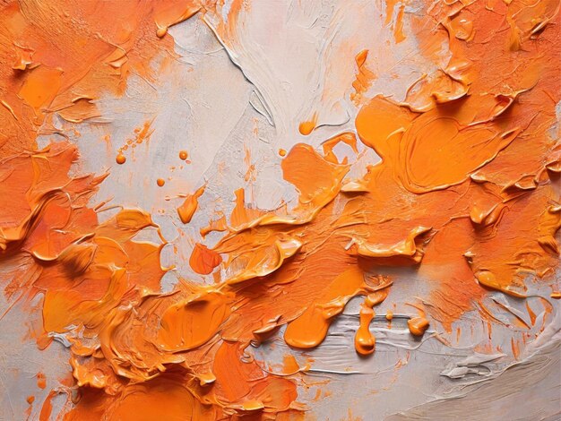 Arrière-plan à texture de peinture à l'huile orange