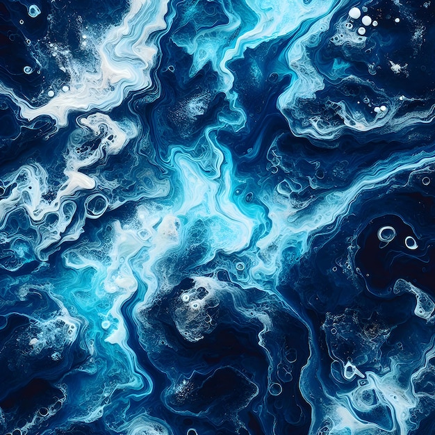 Arrière-plan de texture de pierre de lave abstraite avec une touche de bleu