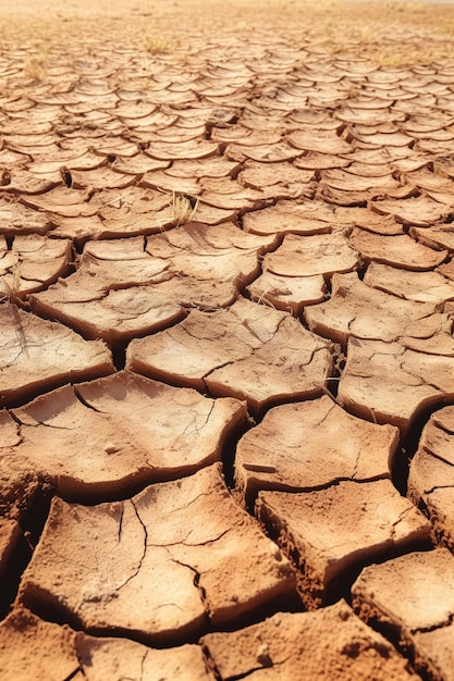 Arrière-plan de la texture de la terre fissurée