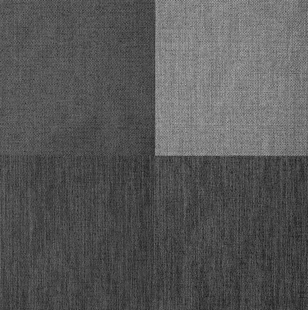 Arrière-plan de texture de tissu noir et blanc Couverture à motif de matériau naturel Illustration 3D