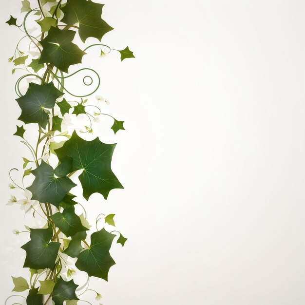 Photo arrière-plan de la tige de lierre florale naturelle abstraite avec de l'espace pour le texte