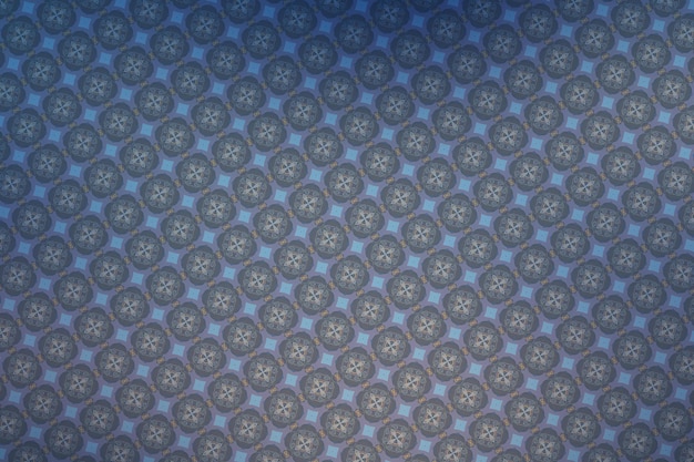 Arrière-plan de tissu bleu avec des trous en forme de cercle